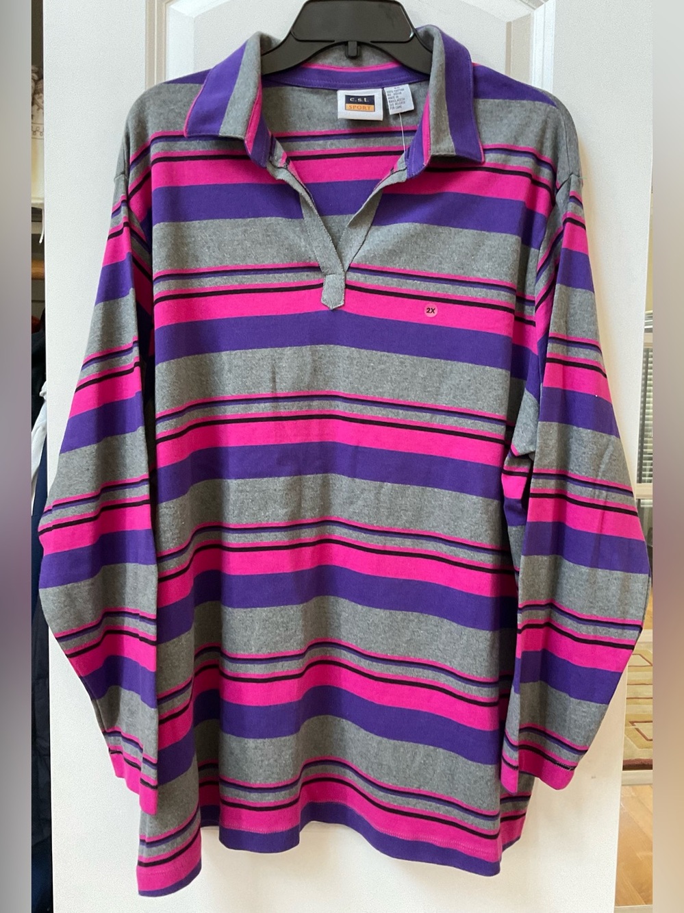 Vintage Deadstock CST Sport Long Sleeve Rugby Polo